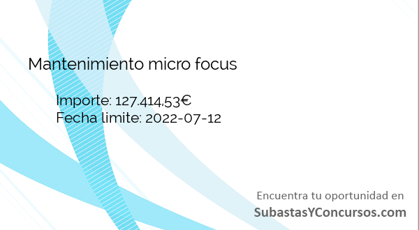 Mantenimiento micro focus